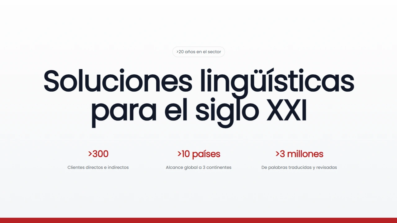 Imagen del proyecto Página web de servicios de traducción